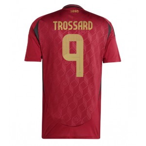 Fotbalové Dres Belgie Leandro Trossard #9 Domácí Oblečení ME 2024 Krátký Rukáv